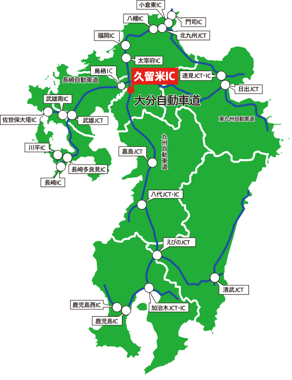 高速道路の地図